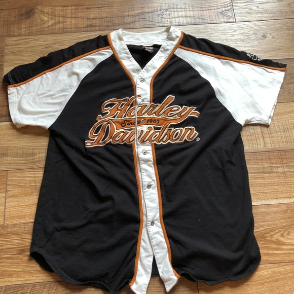harley baseball shirt